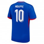 Günstige Fußballtrikots Frankreich Mbappé 10 Heimtrikot EURO 2024 Kurzarm